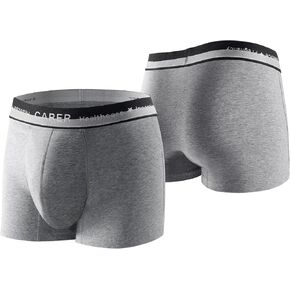 Incontinence Underwear for Men Washable 2 Pack Mens Incontinence Boxer Briefs Leak Proof Underwear for Men Reusable Incontinence Underwear with Front Absorbent Area for Bladder Leakage 80ML, X-Large