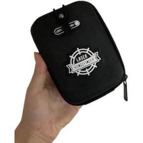 Premium Golf Range Finder Bag with Carabiner Clip - Water-Resistant, Durable Protection for Your Golf Rangefinder, Fits Most Models - Black
