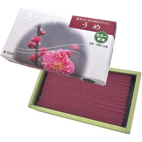 Incense Hana Kaori Ume (Japanese Apricot) #636 Less Smoke Made in Japan