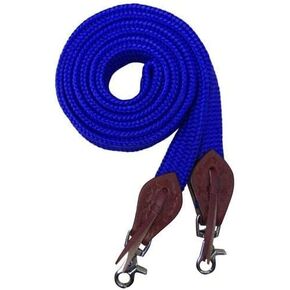 Showman 8' Flat Cotton Roping/Barrel Reins w/Scissor Snap Ends
