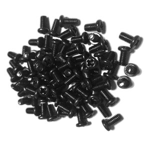 Kado 40pcs Cross Pan Head Screws M4-0.7 x 10mm Black, Phillips Screws M4x10 Carbon Steel Round Head, for Monitor Arm Mounting Wall Mounting Hardware Fastening Accessories