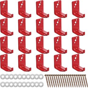 Fire Extinguisher Mount, Wall Hook, Fire Extinguisher Bracket up to 40 lbs Extinguishers, Suitable for Big and Small Fire Extinguisher, Holder for Dry Chemical and Water (20 Brackets)
