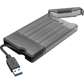 ineo 2.5 inch USB 3.1 Gen 2 Type C Tool-Free External Hard Drive Enclosure for 9.5mm & 7mm SATA HDD SSD [C2573c]