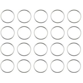 20 Pcs O Rings,Copper Link Loops Round Connectors Circle Ring for Earring Bracelet Necklaces Jewelry Making Keychain Craft,Silver 30mm