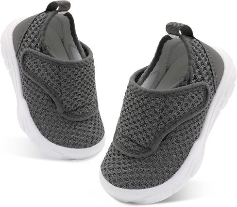 BARERUN Toddler Shoes Wide Toe Box Barefoot Toddler Sneakers Girls Boys Kids School Shoes Non-Slip Toddler Tennis Shoes Slip on Running Shoes for Girls Boys in Saudi Arabia