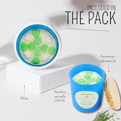 Soy Candles | Coconut, 100% Natural Soy Candle, 14 ounces, Paraben-Free and Premium Fragrance Oils, Burn Time 50+ Hours in Saudi Arabia