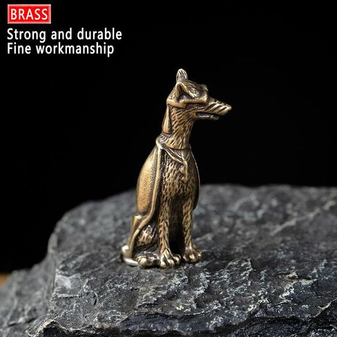Bronzed Vintage Charming Doberman Pinscher, Door Hinge Heads Decorative Topper, Brass Decor Dog Figurines Unique for Home Kitchen, Living Room, Desk Ornaments (Doberman) in Saudi Arabia