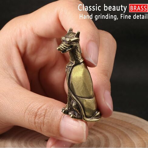 Bronzed Vintage Charming Doberman Pinscher, Door Hinge Heads Decorative Topper, Brass Decor Dog Figurines Unique for Home Kitchen, Living Room, Desk Ornaments (Doberman) in Saudi Arabia
