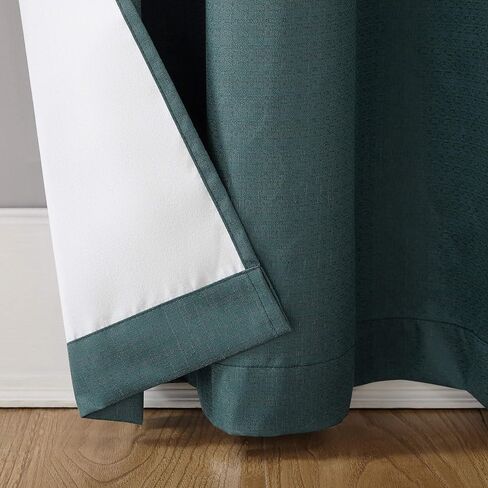 Sun Zero Cooper Thermal Insulated Energy Efficient Grommet Curtain Panel, 40" x 84", Teal in Saudi Arabia