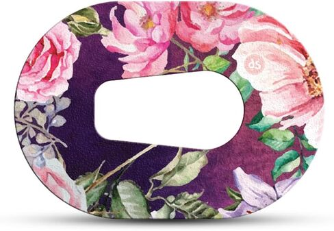 Blooming Flowers - Adhesive Patch for Dexcom Transmitter, Watertight, Peel Resistant, Hypoallergenic, Glucose Monitor Tapes Variety Pack of 5 (G6 Mini) in Saudi Arabia