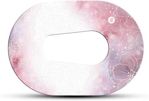 Blooming Flowers - Adhesive Patch for Dexcom Transmitter, Watertight, Peel Resistant, Hypoallergenic, Glucose Monitor Tapes Variety Pack of 5 (G6 Mini) in Saudi Arabia