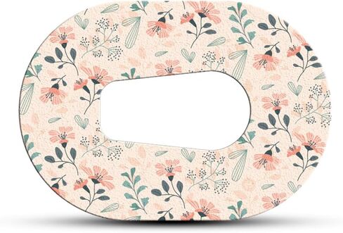 Blooming Flowers - Adhesive Patch for Dexcom Transmitter, Watertight, Peel Resistant, Hypoallergenic, Glucose Monitor Tapes Variety Pack of 5 (G6 Mini) in Saudi Arabia
