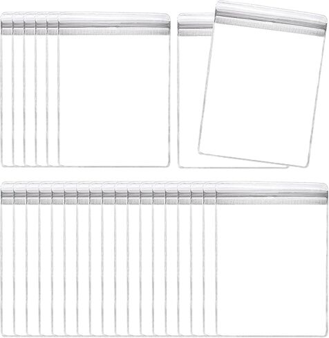 uxcell 100pcs PVC Jewelry Bags 2 x 2.8 Inch Self Seal Jewelry Pouches Clear Zipper Bags for Necklace Ring Earring Jewelry Packaging, Transparent in Saudi Arabia