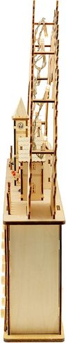 Clever Creations Wooden Christmas Advent Calendar, Countdown to Christmas, LED Holiday Decoration, Battery Operated, Shooting Star Village in Saudi Arabia