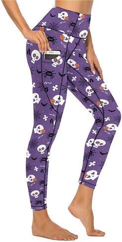 Cerburny High Waisted Exercise Yoga Pants with Pockets Workout Leggings for Women Running Pants in Kuwait