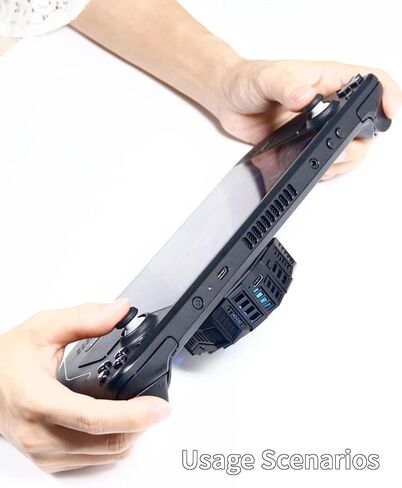 مبرد مروحة سطح البخار YIGORN، مروحة تبريد سطح البخار، مشعاع مع مروحة، تقنية تبريد غرفة تبريد أشباه الموصلات للهواتف الذكية المتقدمة - مروحة ذات 9 شفرات - 12 مصباح LED RGB - كابل طاقة USB من النوع C (أسود) in Kuwait