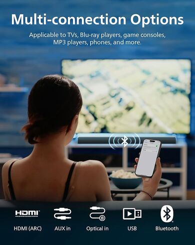 PHILIPS TAB4208 2.0 Channel Soundbar with Bluetooth, HDMI ARC, and USB Playback - Simply Better TV Sound in Kuwait