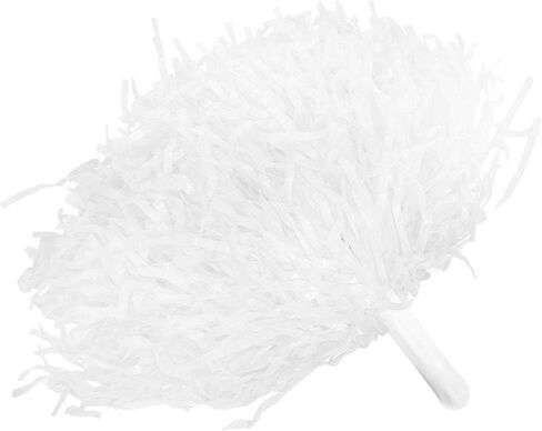 DAUERHAFT Cheerleading Pom Poms رائعة، للاحتفال بالعطلات والأداء المسرحي (أبيض) in Saudi Arabia