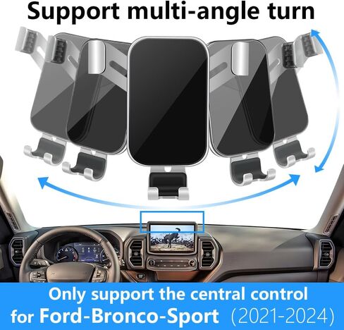 Car Phone Holder for Ford Bronco 2021 2022 2023 2024 and Ford Bronco Raptor 2021-2024 Auto Interior Accessories Best Cell Phones Mount Cellphone Mobile Cradle Charging Navigation Bracket Stand in Saudi Arabia