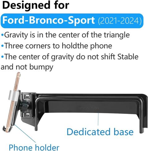 Car Phone Holder for Ford Bronco 2021 2022 2023 2024 and Ford Bronco Raptor 2021-2024 Auto Interior Accessories Best Cell Phones Mount Cellphone Mobile Cradle Charging Navigation Bracket Stand in Saudi Arabia