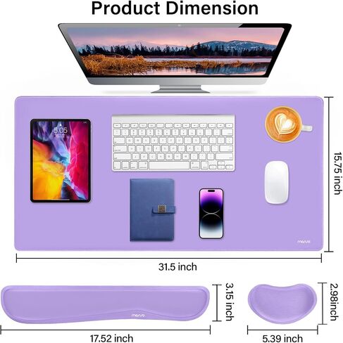 MOSISO Keyboard Mouse Pad Set, Gaming Mouse Pad&Keyboard Wrist Rest in Kuwait
