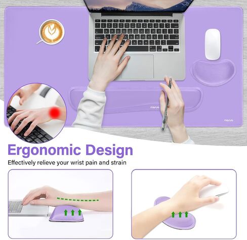 MOSISO Keyboard Mouse Pad Set, Gaming Mouse Pad&Keyboard Wrist Rest in Kuwait