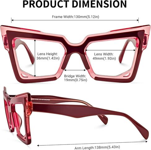 Zeelool Fashion Cat Eye Blue Light Blocking Glasses for Women Alva JGA168677 in Kuwait