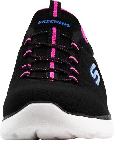 Skechers Sport Women's Summits Sneaker, Black/Fuchsia, 9.5 W in Saudi Arabia