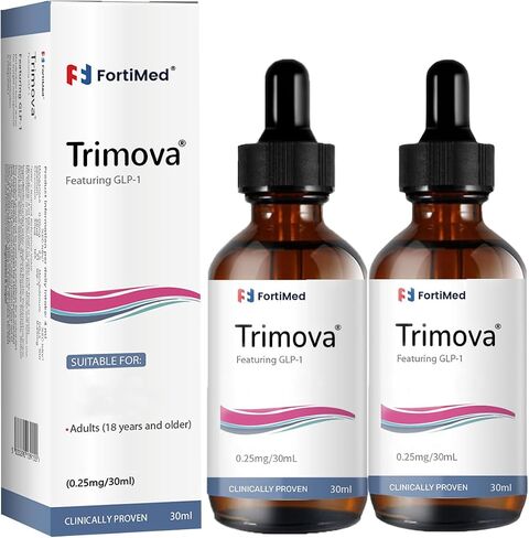 Trimova Drops, Natural Formula Drops, Natural Vitamin for Men & Women, Trimova Boosting Drops (2 Bottle) in Saudi Arabia