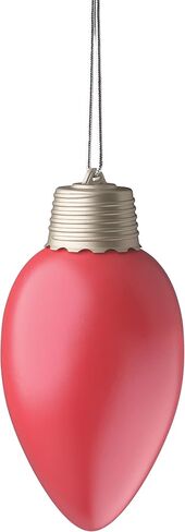 WP980-3 Battery Powered Hanging Decorative Outdoor Pulsing 8 inch C9 Bulb Style Light with Sensor Turns-On at Dark, Pack of 3, Red in Kuwait