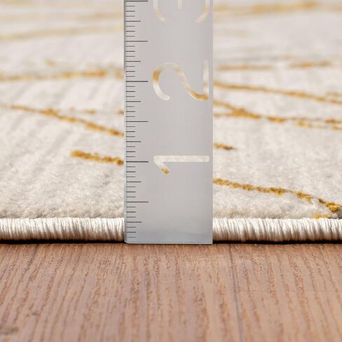 مجموعة غروب الشمس من LUXE WEAVERS مقاس 372 باللون الذهبي مقاس 8 × 10 سجادة منطقة مجردة حديثة in Kuwait
