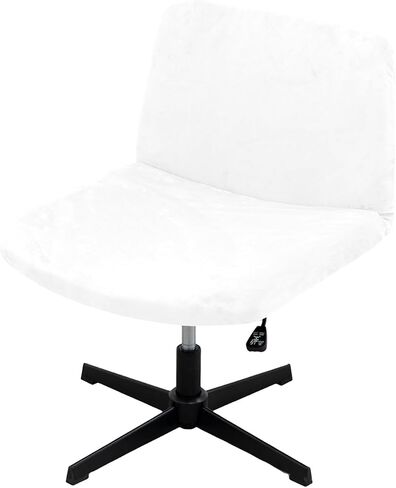 HAOYONG Armless Chair Cover Criss Cross Chair Cover Velvet Armless Office Desk Chair Slipcover Modern Mid Back Accent Chair Cover Washable Removable Chair Protector for Accent Chair Without Arms in Saudi Arabia