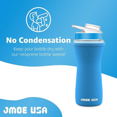 Jmoe USA 16oz Sleeve for Cirkul Water Bottle | Fits 16 oz Plastic and Stainless Steel Bottles | Neoprene Sweat Absorbing Material | Fitted Design | 2-Pack | Insulated Cover in Saudi Arabia
