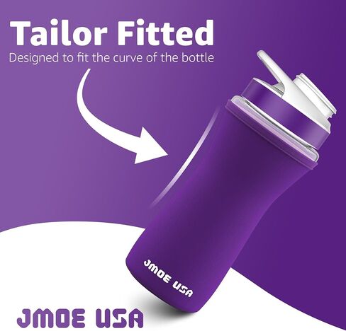 Jmoe USA 16oz Sleeve for Cirkul Water Bottle | Fits 16 oz Plastic and Stainless Steel Bottles | Neoprene Sweat Absorbing Material | Fitted Design | 2-Pack | Insulated Cover in Saudi Arabia