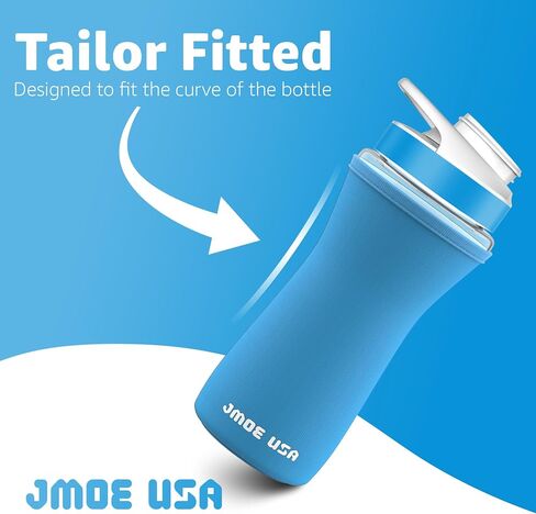 Jmoe USA 16oz Sleeve for Cirkul Water Bottle | Fits 16 oz Plastic and Stainless Steel Bottles | Neoprene Sweat Absorbing Material | Fitted Design | 2-Pack | Insulated Cover in Saudi Arabia