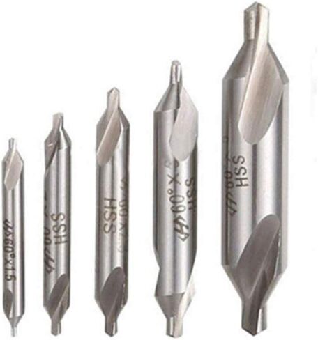 SAE 60 Degre Lathe Combined Lathe Mill Center Drill bit Countersink Bit Set Tool (SAE) in Saudi Arabia