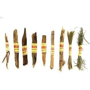 Navgrah Shanti Samidha Stick, Navgrah Havan Samidha Wood Sticks for Fire Rituals, 9 Different Wood Sticks - Related to 9 Planets, Vastu Pooja (Pack of 9)