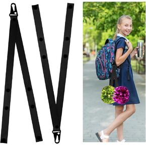 2pcs Cheer Bow Holders, 19 Inch Cheerleader Pom Pom Holder Black Pom Bag Holder Cheerleading Pompoms Stand Cheerleading Equipment Accessories (Pom Poms Not Included)