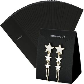 jijAcraft 200Pcs Earring Cards - 2" Kraft Earring Display Cards for Selling - Blank Paper Cards with 6 Holes for Earring Display Holder - Hanging Display Cards for Earring, Jewelry DIY Crafts(2"x 2"）