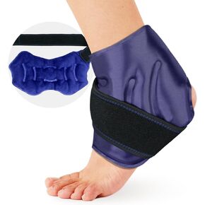 Ankle Ice Pack Wrap for Swelling, Ice Pack for Ankle Injuries Reusable, Cold Compress Therapy for Feet Pain Relief, Ankle Ice Wrap for Sprains, Achilles, Tendonitis, Plantar Fasciitis Blue