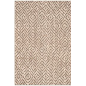 SAFAVIEH Montauk Collection Area Rug - 9' x 12', Grey & Ivory, Handmade Trellis Cotton, Ideal for High Traffic Areas in Living Room, Bedroom (MTK811A)