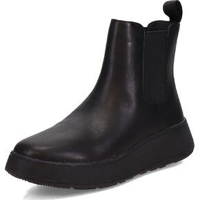 FitFlop F-Mode Leather Flatform Chelsea Boots Plummy 6.5 M (B)