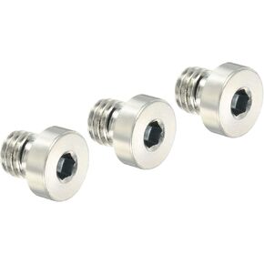PATIKIL M12*1 Internal Hex Head Pipe Fitting Plug, 2 Pack Male Thread 45# Steel Socket Plug with Sealing Ring for Terminate Pipe Ends