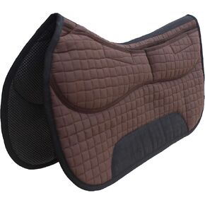 CHALLENGER Horse Saddle PAD 26" x 16" Neoprene Comfort Padded Quilted Removable Foam Inserts 39TS12