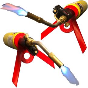 Keyfit Tools U.S.A. حامل شعلة البروبان (1) حامل شعلة NoTip يناسب جميع الأحجام القياسية، رأس أخف وزنًا وأداة تثبيت أسطوانة الغاز Mapp، أنبوب مضحك والتقطير in Kuwait