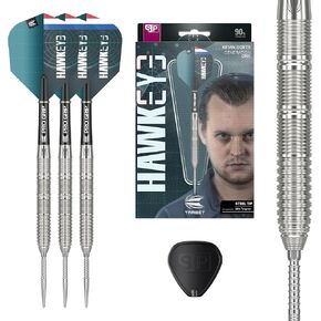 TARGET Darts Kevin Doets Gen 1 Steel Tip Swiss Point Darts, 90% Tungsten Darts, 23G | Generation 1 Steel Tip Darts, Player Edition Swiss Points Dart Sets, Professional Dart Set