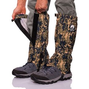 Pike Trail Waterproof Adjustable Leg Gaiters: for Hiking in Mud, Sand, and Snow - Hunting, Mountain Climbing, or Snowshoeing