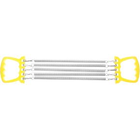Toddmomy Exercise Resistance Bands, Adjustable Chest Expander Handle Workout Exerciser Strength Trainer Spring Steel Exercise Spring Fitness Exerciser Yellow