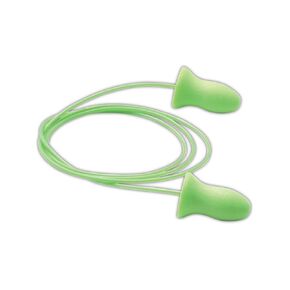 M6970 Corded Meteors Earplugs, Green, NRR33 (100 per Dispenser)