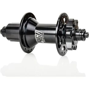 Boost MTB Rear Hub, 28 Holes 28H 10x141mm QR Hubs, Black 6 Pawls 72 Click Sound Disc Brake Bearing Hubs HG, for KOOZER XM460, Compatible with Shimano MTB 8-11S&SRAM PG 8-12S